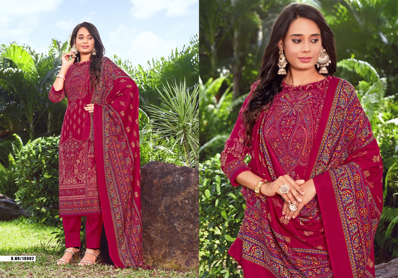 Kashmir Ki Kali Vol 10 Radha Fab Karachi Pashmina Salwar Suits