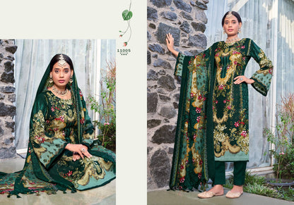 Kashmir Ki Kali Vol 11 Radha Fab Karachi Pashmina Salwar Suits