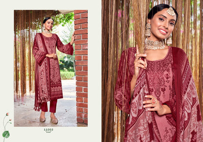 Kashmir Ki Kali Vol 11 Radha Fab Karachi Pashmina Salwar Suits