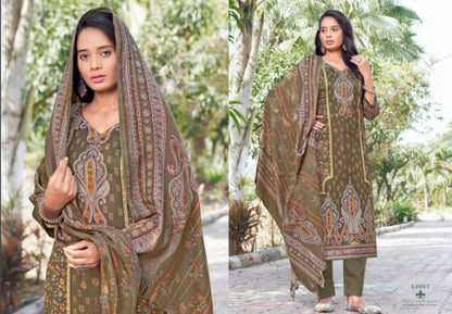 Kashmir Ki Kali Vol 12 Radha Fab Karachi Pashmina Salwar Suits