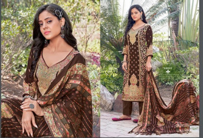 Kashmir Ki Kali Vol 12 Radha Fab Karachi Pashmina Salwar Suits