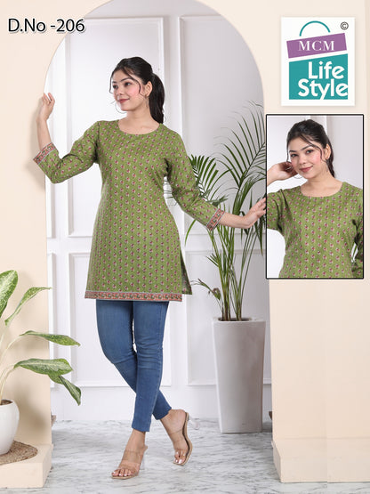 Kashvi Mcm Lifestyle Short Kurtis