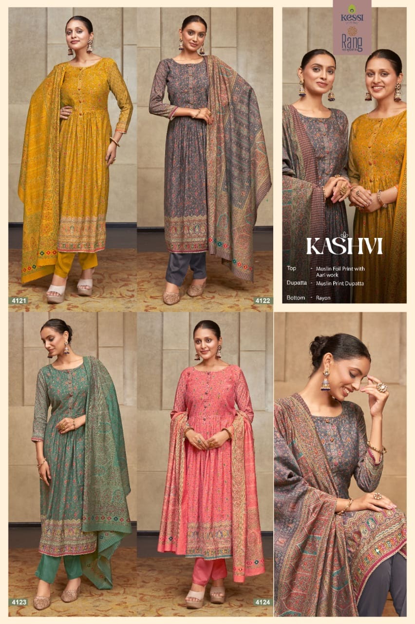 Kashvi Rang Muslin Pant Style Suits