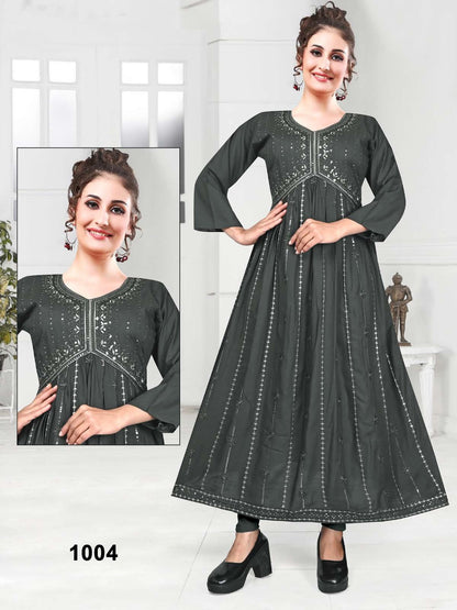 Kashvi Vol 3 Kavinay Rayon Anarkali Kurtis