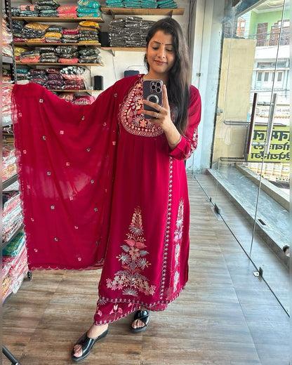 Kasida-Colour Afsana Fox Georgette Readymade Pant Style Suits