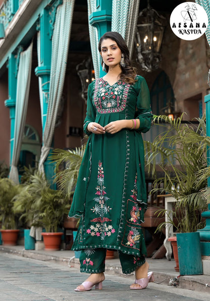 Kasida-Colour Afsana Fox Georgette Readymade Pant Style Suits