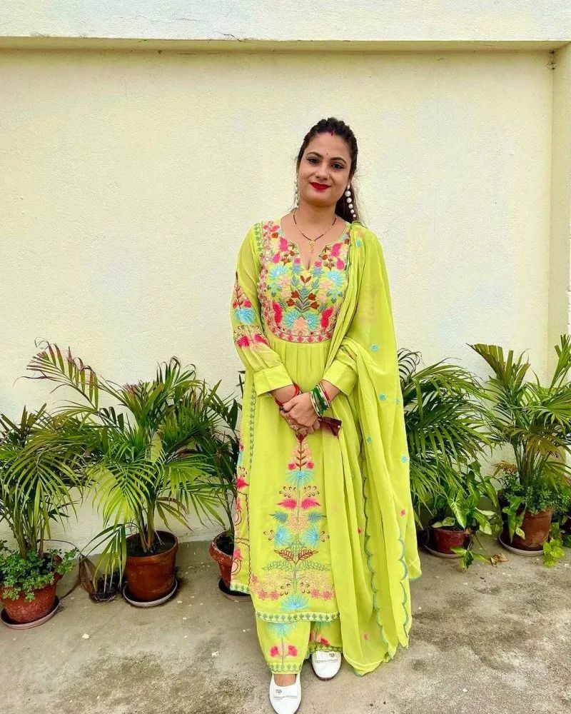 Kasida-Colour Afsana Fox Georgette Readymade Pant Style Suits