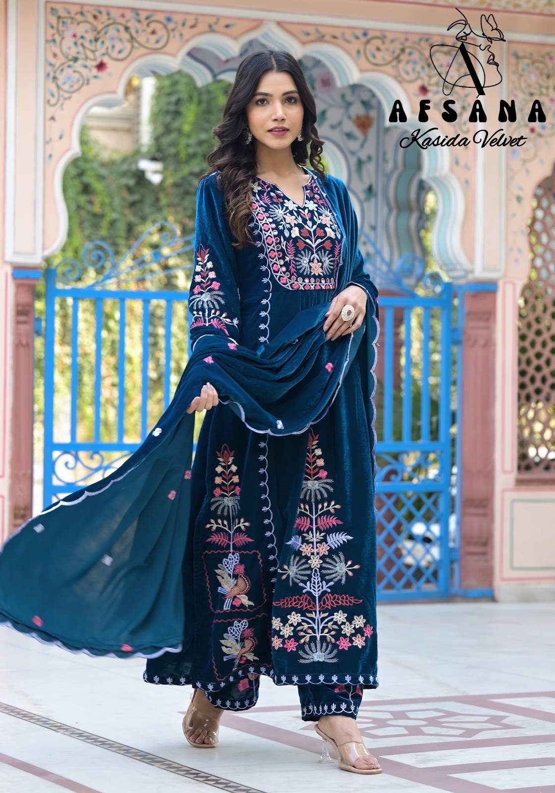 Kasida-Nx Afsana Readymade Velvet Suits