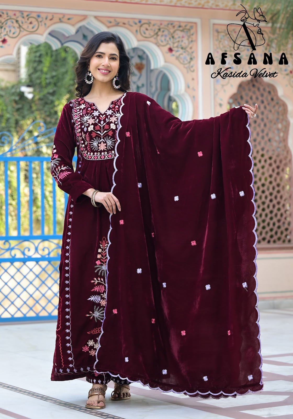 Kasida-Nx Afsana Readymade Velvet Suits