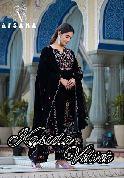 Kasida Afsana Readymade Velvet Suits