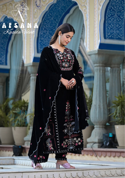 Kasida Afsana Readymade Velvet Suits