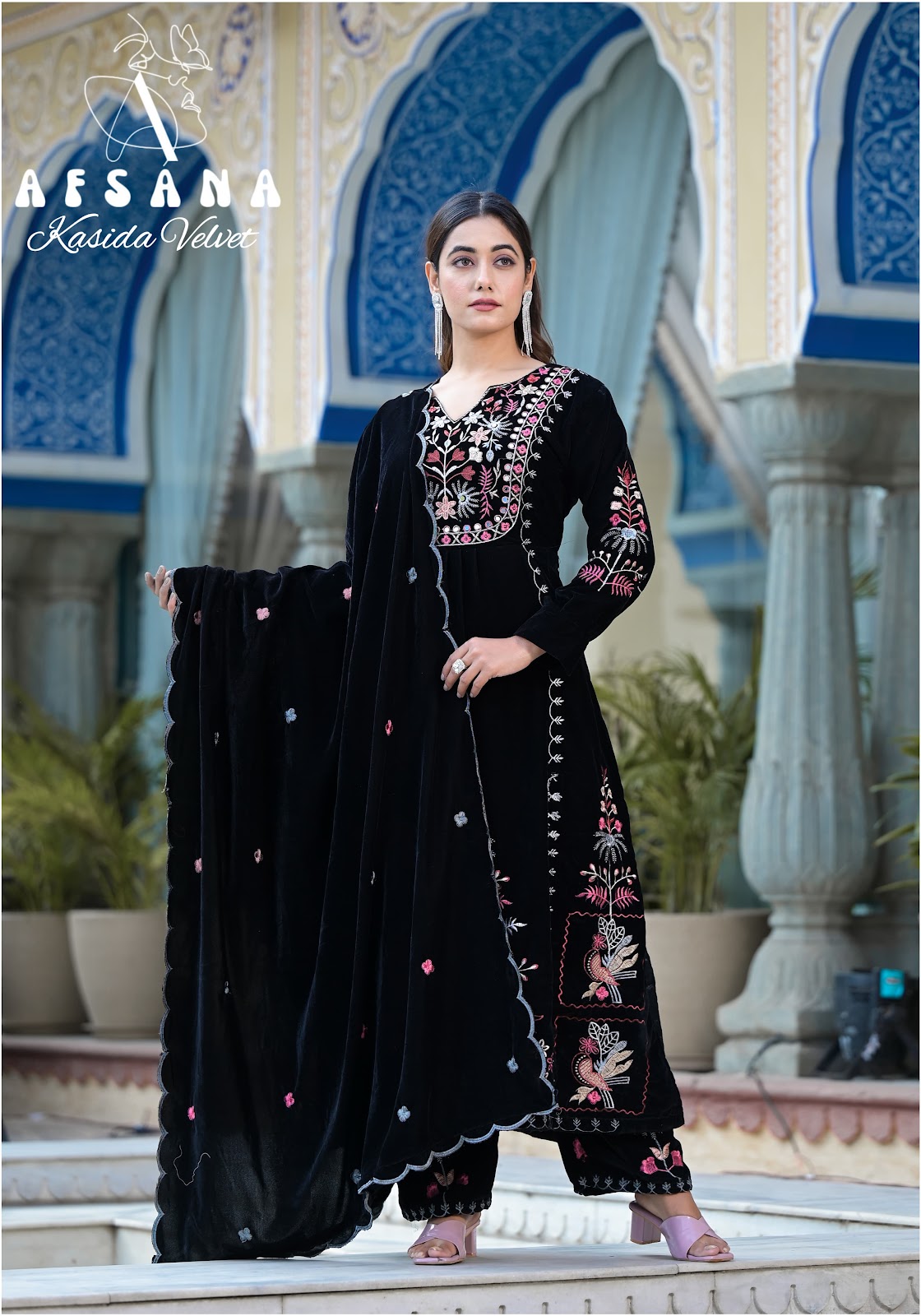 Kasida Afsana Readymade Velvet Suits