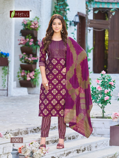 Kasturi Hetvi Chanderi Readymade Pant Style Suits