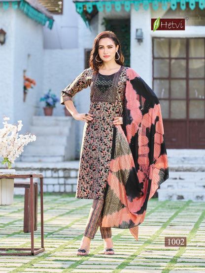 Kasturi Hetvi Chanderi Readymade Pant Style Suits