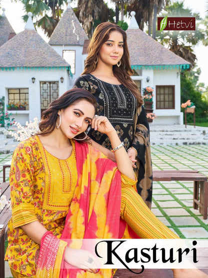 Kasturi Hetvi Chanderi Readymade Pant Style Suits