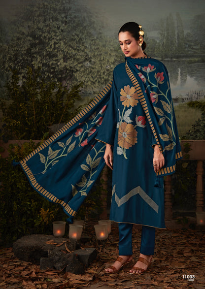 Kasturi Sadhana Viscose Muslin Pant Style Suits