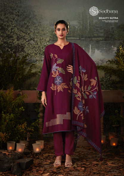 Kasturi Sadhana Viscose Muslin Pant Style Suits