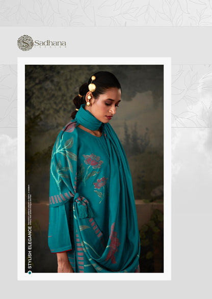 Kasturi Sadhana Viscose Muslin Pant Style Suits