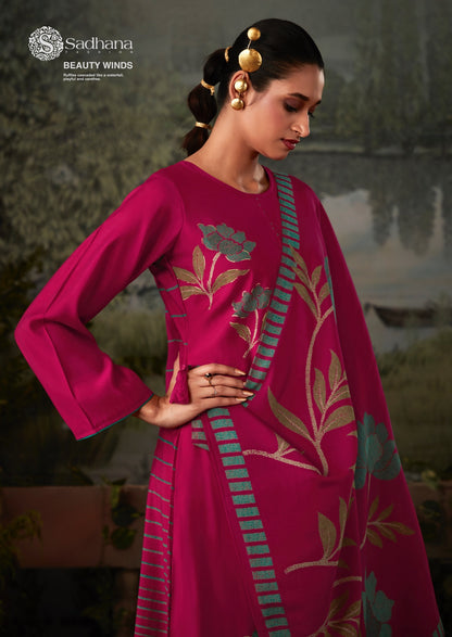 Kasturi Sadhana Viscose Muslin Pant Style Suits