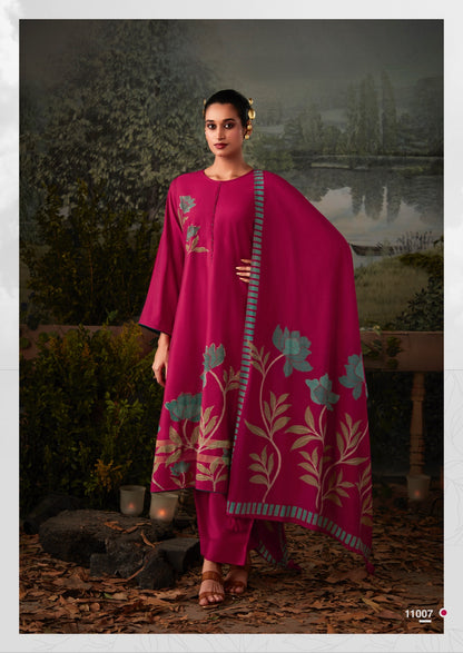 Kasturi Sadhana Viscose Muslin Pant Style Suits