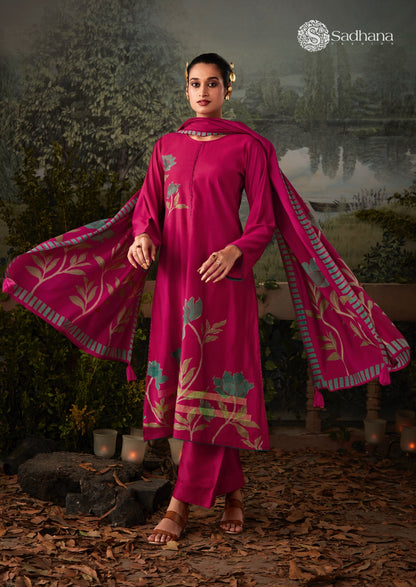 Kasturi Sadhana Viscose Muslin Pant Style Suits