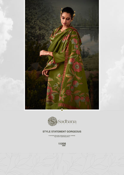 Kasturi Sadhana Viscose Muslin Pant Style Suits