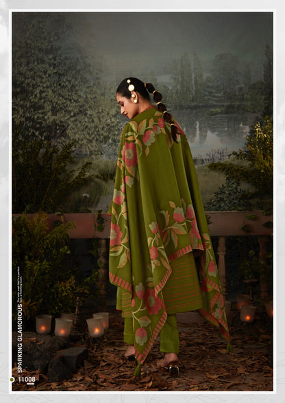 Kasturi Sadhana Viscose Muslin Pant Style Suits