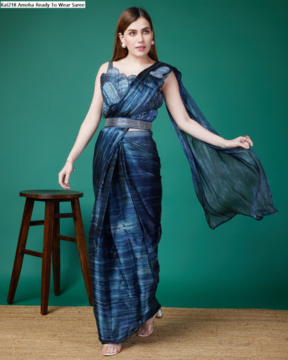 Kat218 Amoha Organza Ready To Wear Saree