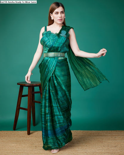 Kat218 Amoha Organza Ready To Wear Saree