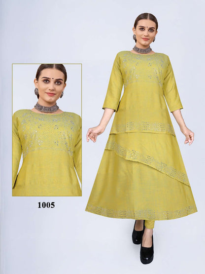 Kathal Vol 1 Kavinay Two Tone Anarkali Kurtis