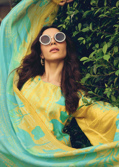 Kavleen Sadhana Muslin Silk Pant Style Suits