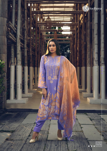 Kavleen Sadhana Muslin Silk Pant Style Suits