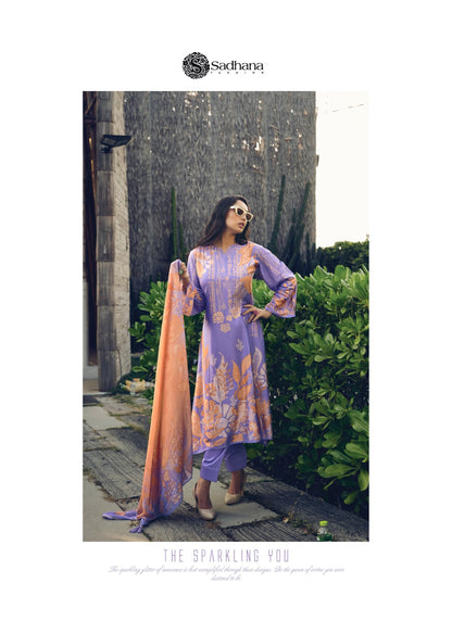 Kavleen Sadhana Muslin Silk Pant Style Suits