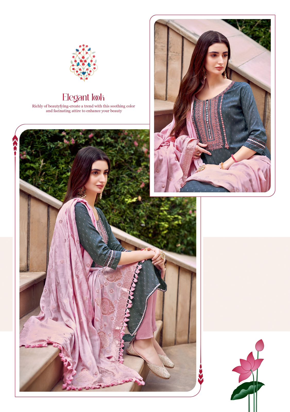 Kavyaa Kadlee Rayon Readymade Pant Style Suits