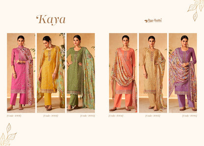 Kaya Shree Shalika Fashion Organza Pant Style Suits
