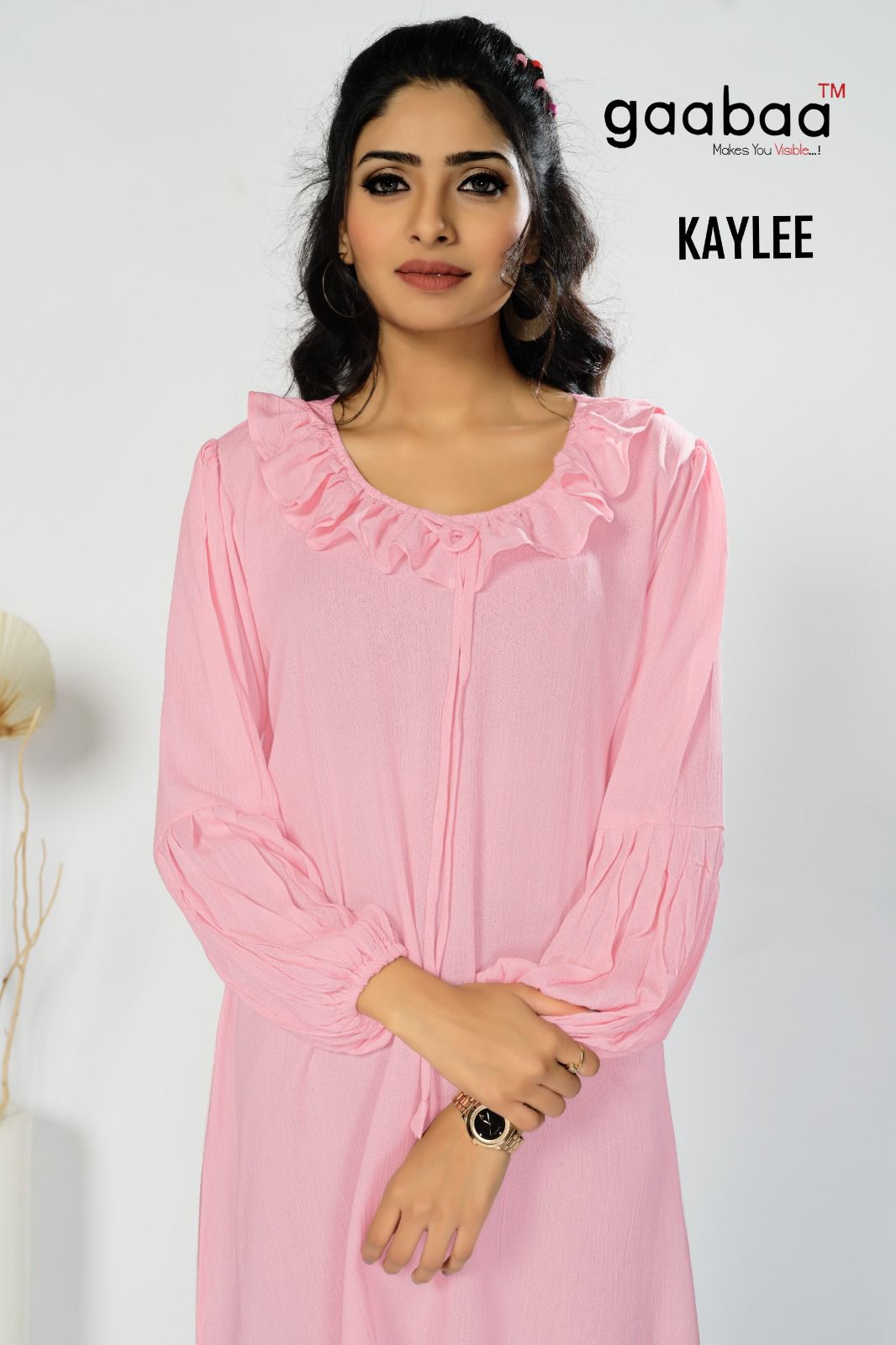 Kaylee Gaabaa Rayon Designer Long Top