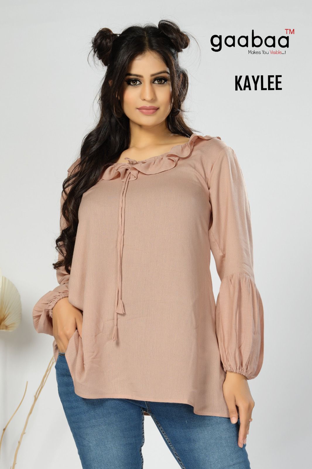 Kaylee Gaabaa Rayon Designer Long Top