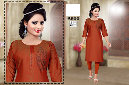 Kazo-A Zoya Two Tone Knee Length Kurtis