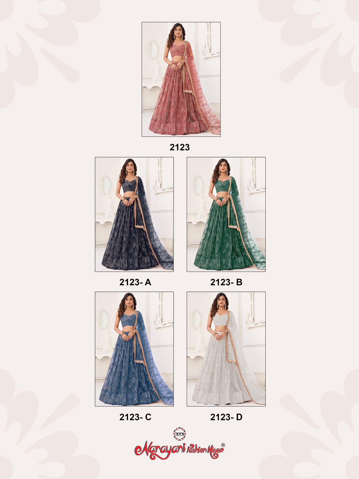 Kelaya Vol 5 New Narayani Fashion House Butterfly Net Lehenga Choli