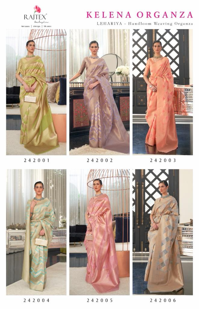 Kelena Organza Rajtex Sarees