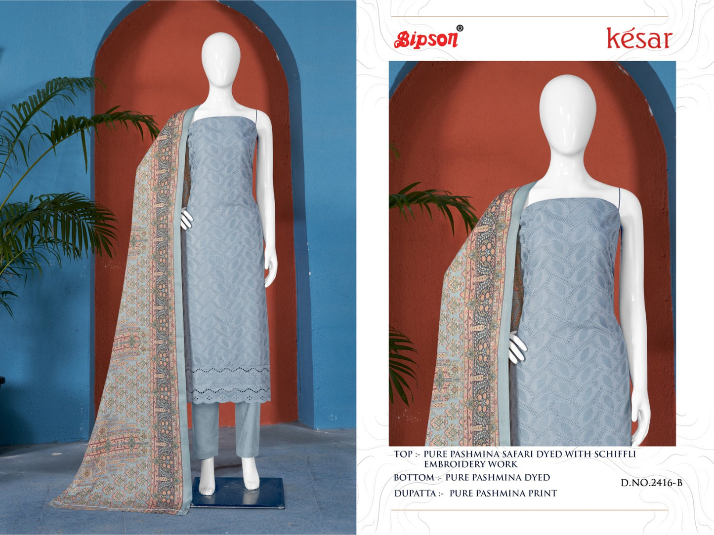 Kesar-2416 Bipson Prints Woolen Pashmina Suits