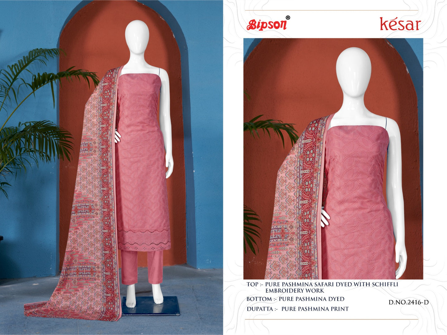 Kesar-2416 Bipson Prints Woolen Pashmina Suits
