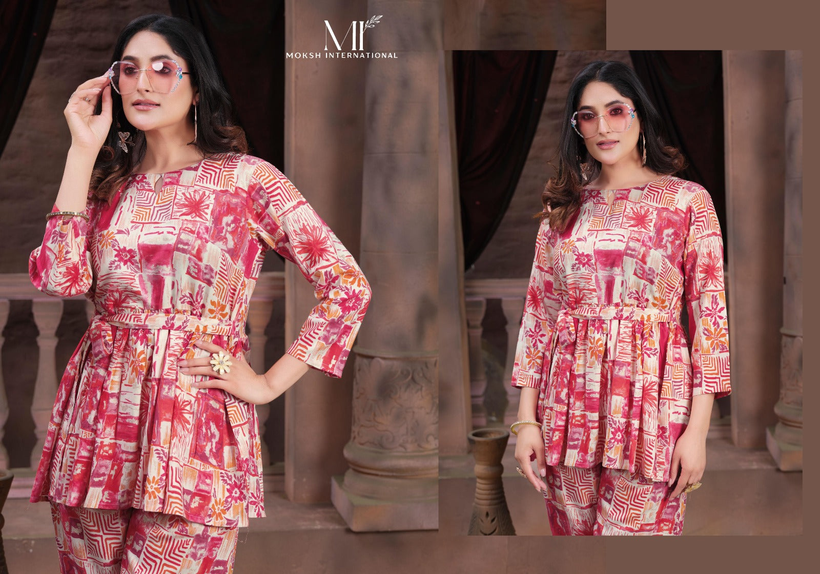 Kesar Moksh International Rayon Co Ord Set