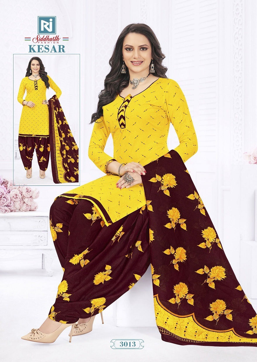 Kesar Vol 3 Rajasthan Cotton Readymade Cotton Patiyala Suits