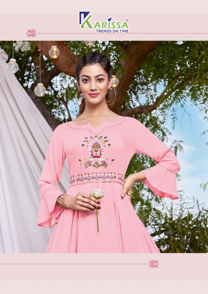 Kesariya Karissa Rayon Midi Dress