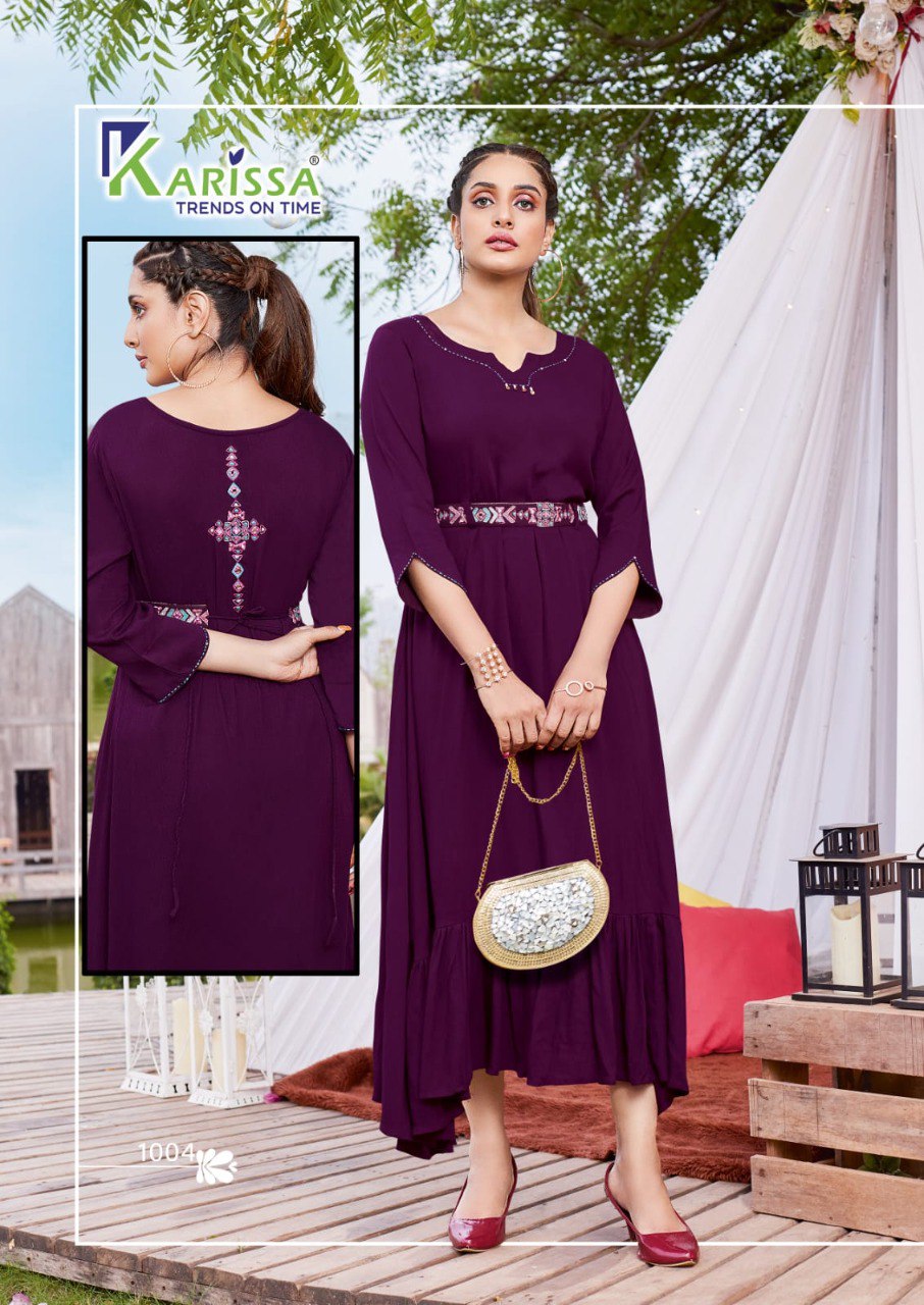 Kesariya Karissa Rayon Midi Dress
