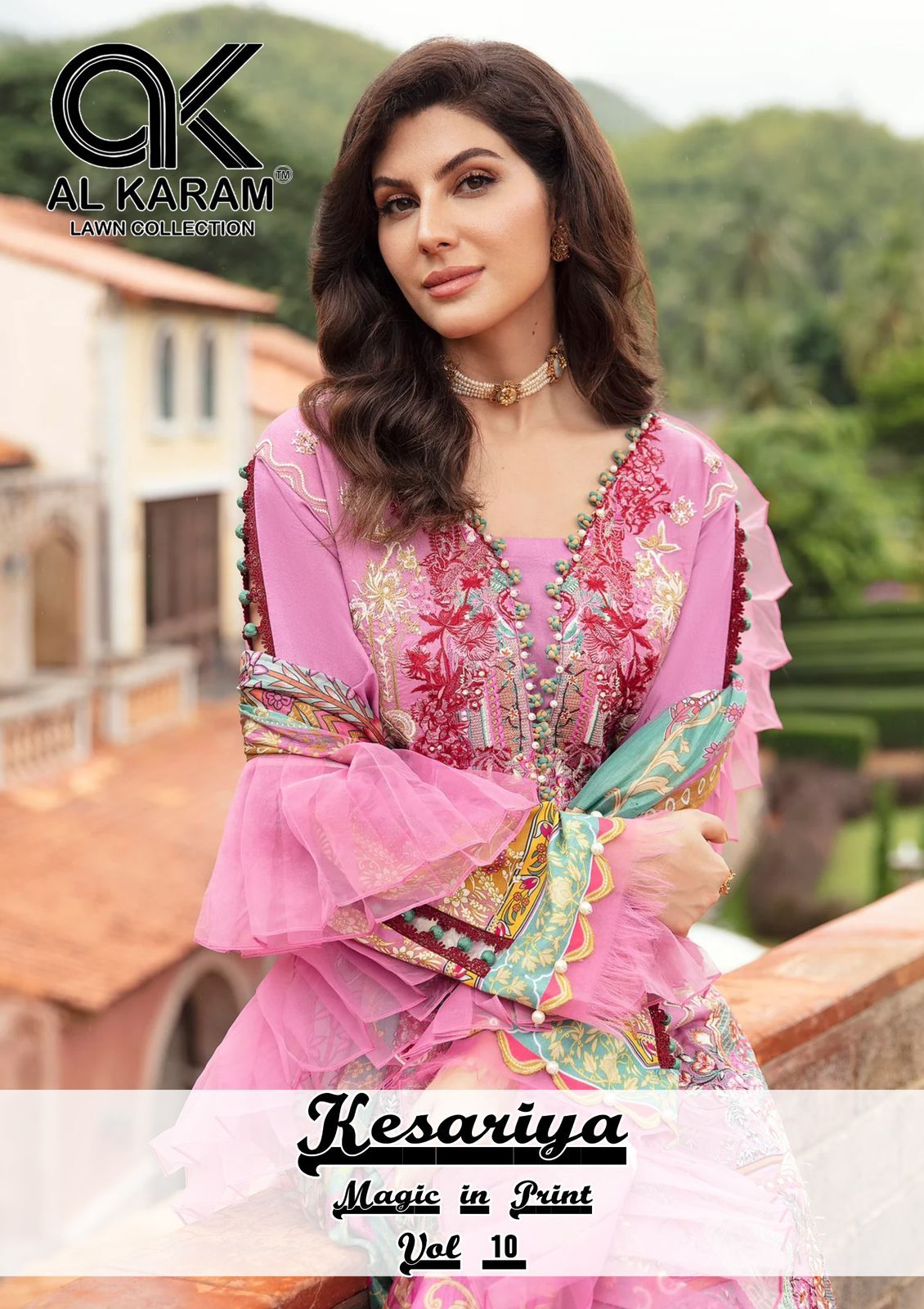 Kesariya Vol 10 Al Karam Cambric Karachi Salwar Suits