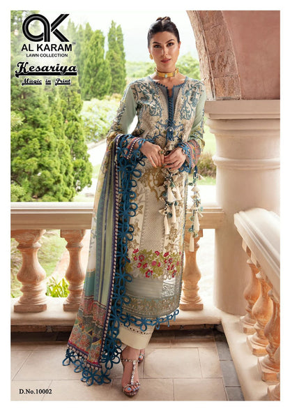 Kesariya Vol 10 Al Karam Cambric Karachi Salwar Suits
