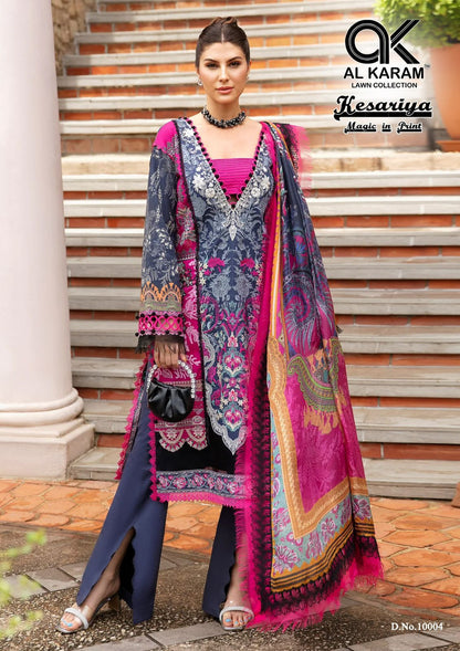 Kesariya Vol 10 Al Karam Cambric Karachi Salwar Suits