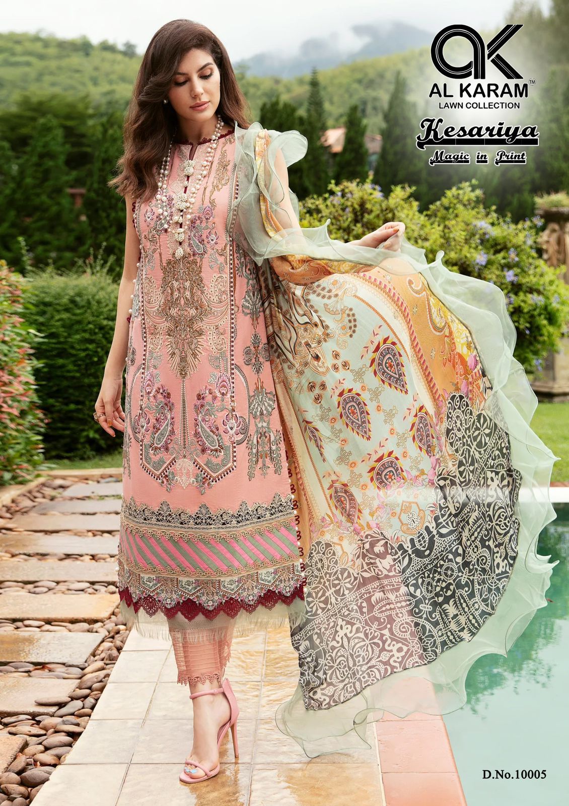 Kesariya Vol 10 Al Karam Cambric Karachi Salwar Suits